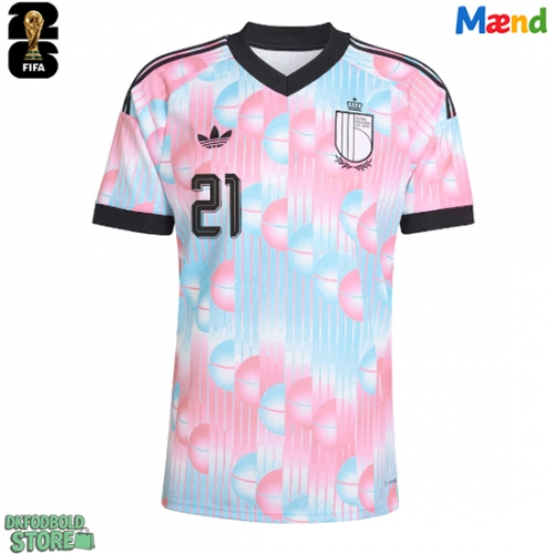 Belgien Timothy Castagne #21 Replika Udebanetrøje VM 2026 Kortærmet